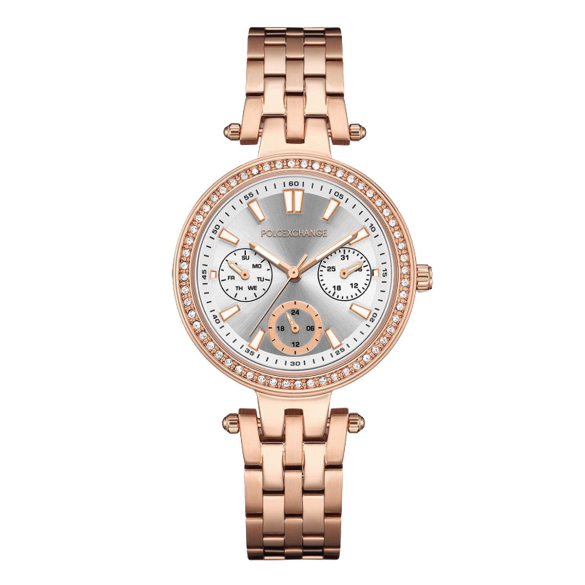 MONTRE POLOEXCHANGE FEMME MULTIFONCTIONS ACIER
